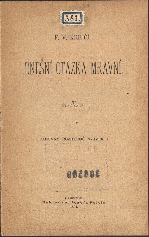 Dnešní otázka mravní