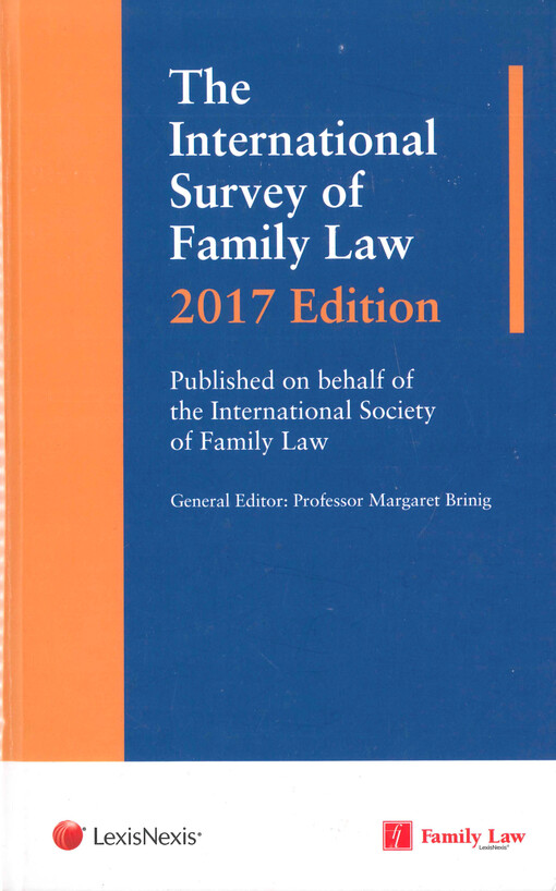Published on behalf of the international society of family law : the international survey of family law : 2017 edition