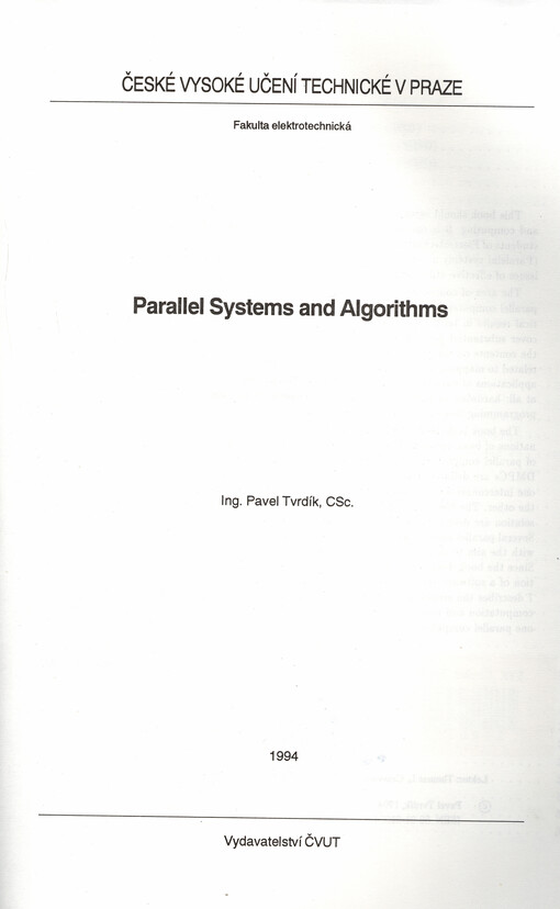 Parallel systems and algorithms