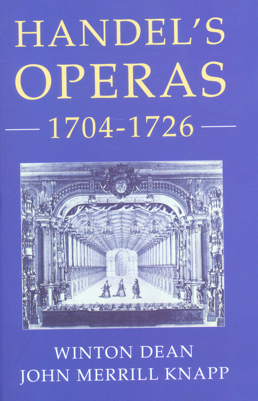 Handel's operas, 1704-1726