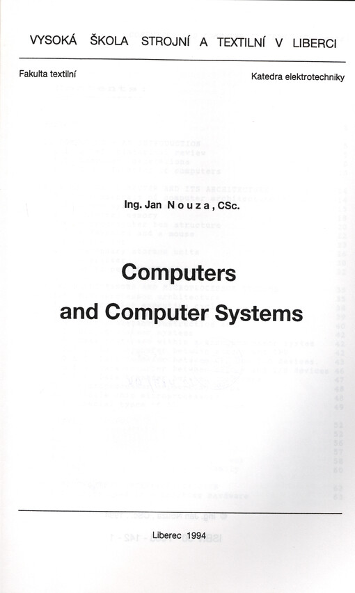 Computers and Computer Systems