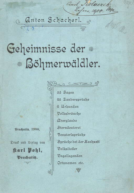 Geheimnisse der Böhmerwalder