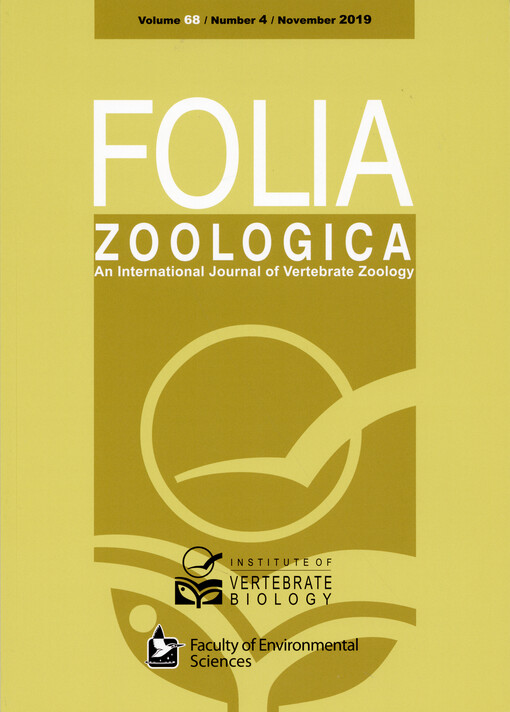 Folia zoologica : International Journal of Vertebrate Zoology