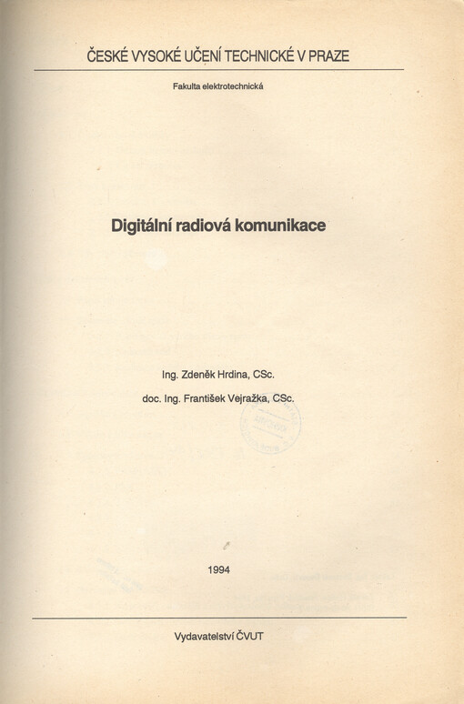 Digitální radiová komunikace