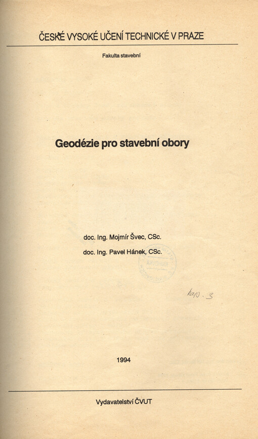 
  Stavební geodézie 10
  