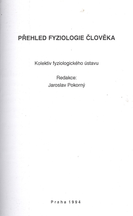 Přehled fyziologie člověka