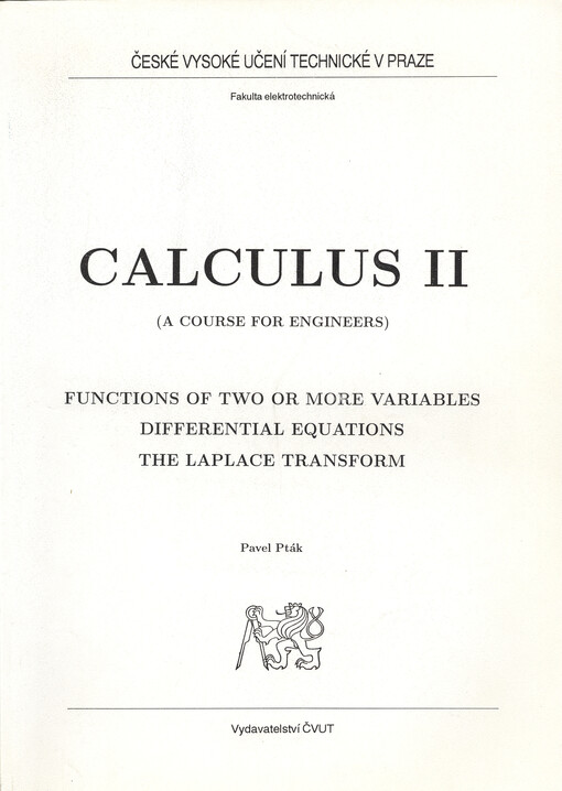 Calculus. II, (A course for engineers)