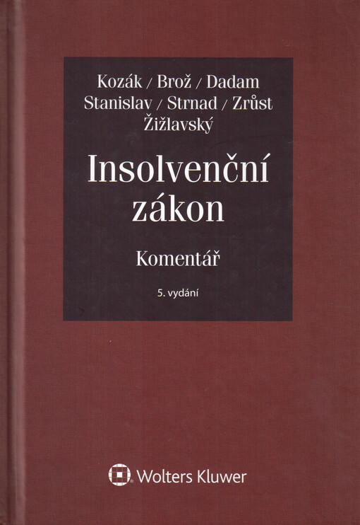 Insolvenční zákon : komentář