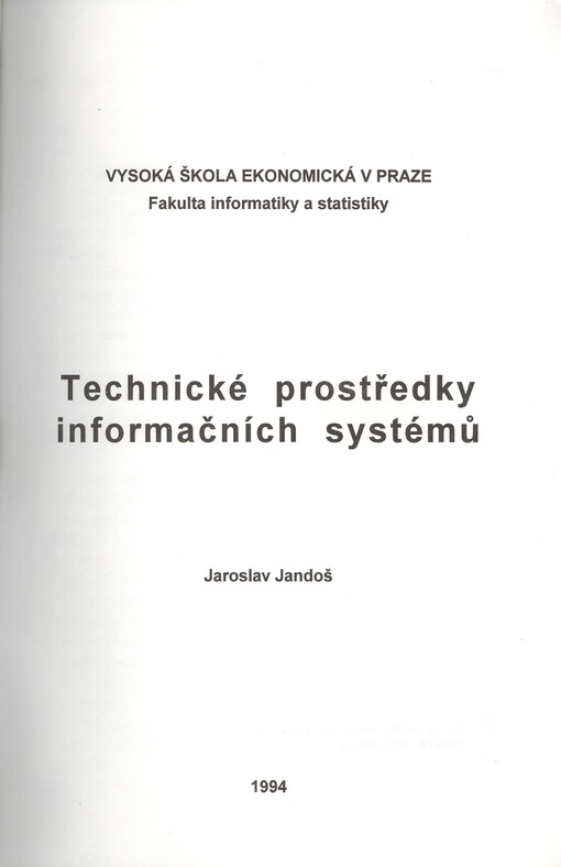 Technické prostředky informačních systémů