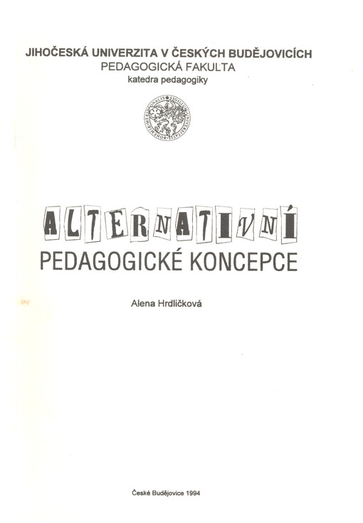Alternativní pedagogické koncepce