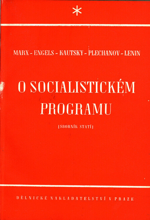 O socialistickém programu : (Sborník statí)