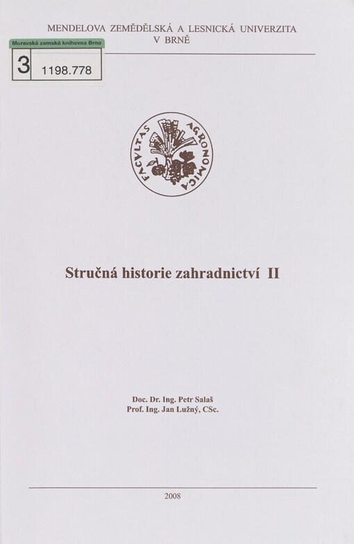 Stručná historie zahradnictví II