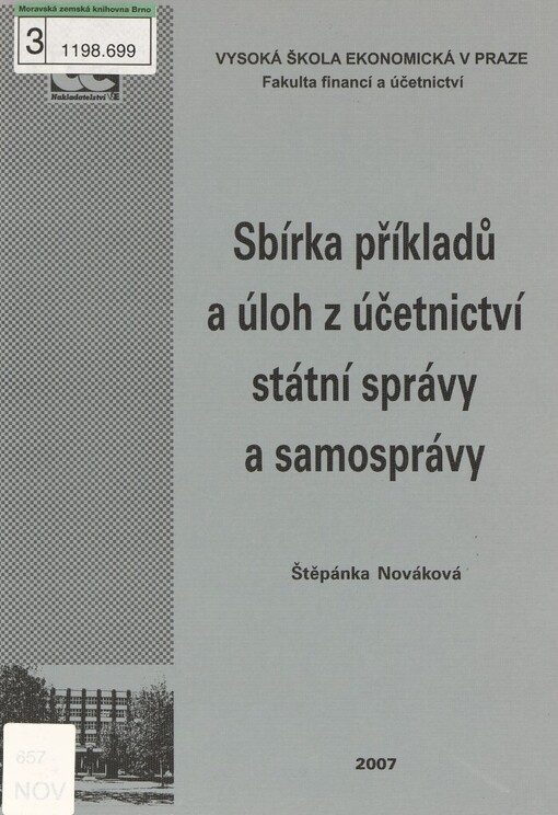 Sbírka příkladů a úloh z účetnictví státní správy a samosprávy