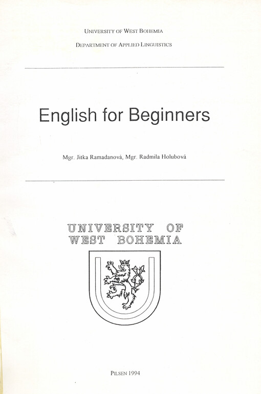 English for beginners