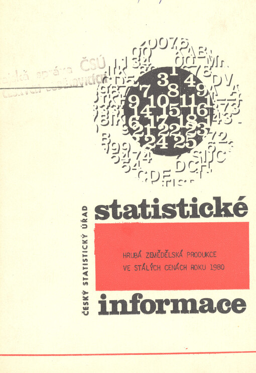 Hrubá zemědělská produkce ve stálých cenách roku 1980 : Jihočeský kraj