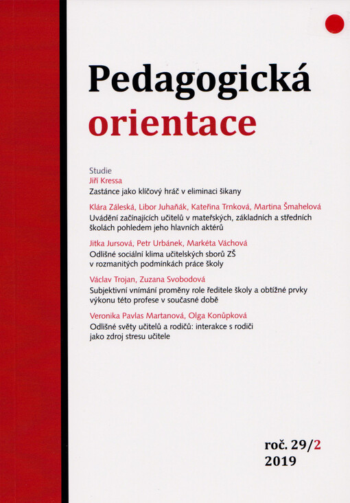 Pedagogická orientace : odborný čtvrtletník a zpravodaj ČPdS