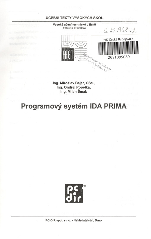 Programový systém IDA PRIMA