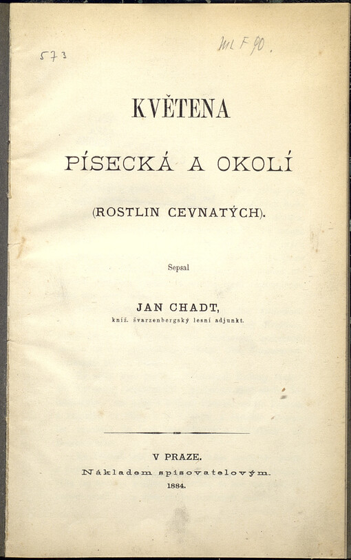Květena písecká a okolí: rostlin cévnatých