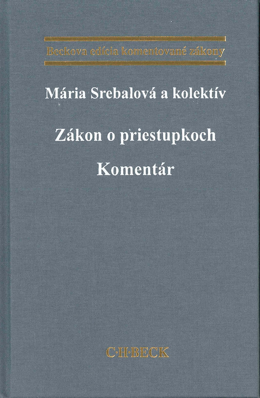 Zákon o priestupkoch : komentár