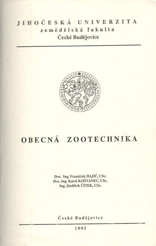Obecná zootechnika