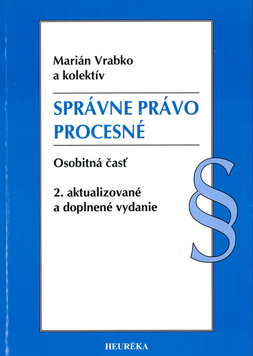 Správne právo procesné : osobitná časť
