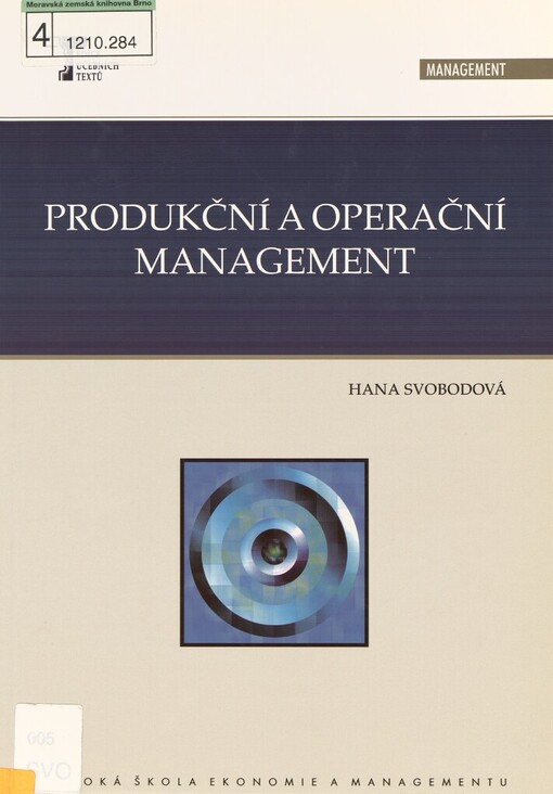 Produkční a operační management