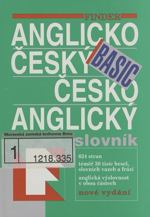Anglicko-český, česko-anglický slovník =English-Czech, Czech-English dictionary