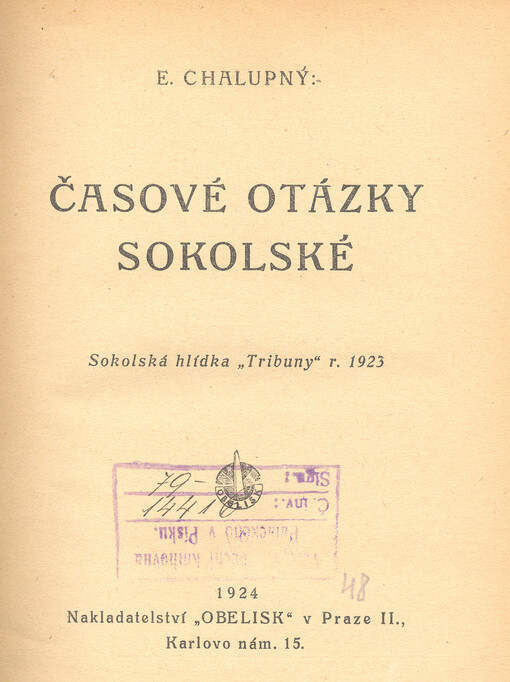 Časové otázky sokolské: Sokolská hlídka