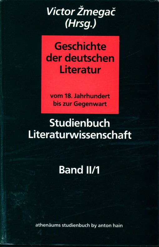 Geschichte der deutschen Literatur vom 18. Jahrhundert bis zur Gegenwart.