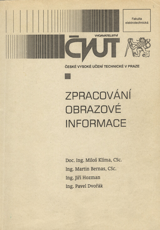 
  Zpracování obrazové informace
  