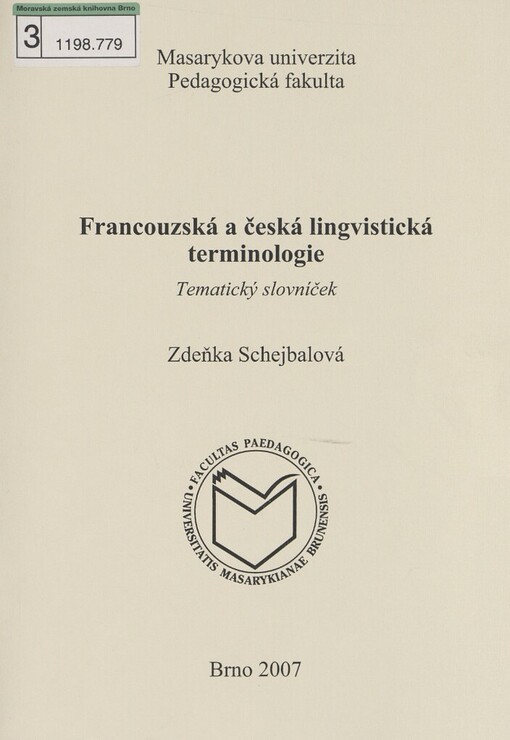 Francouzská a česká lingvistická terminologie: tematický slovníček