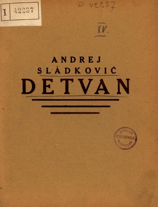 Andreja Sládkoviče báseň Detvan