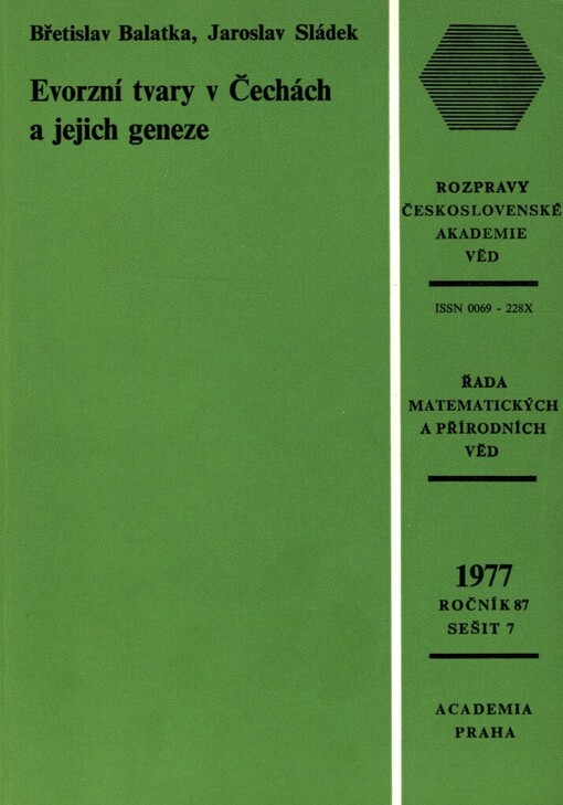 Evorzní tvary v Čechách a jejich geneze