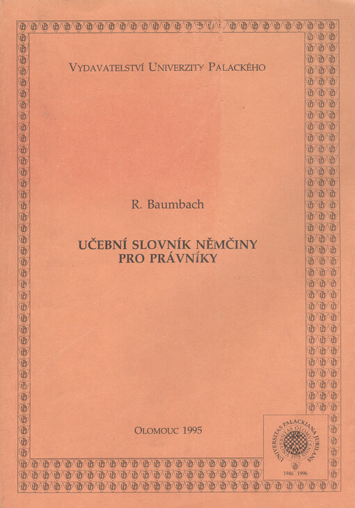 Učební slovník němčiny pro právníky