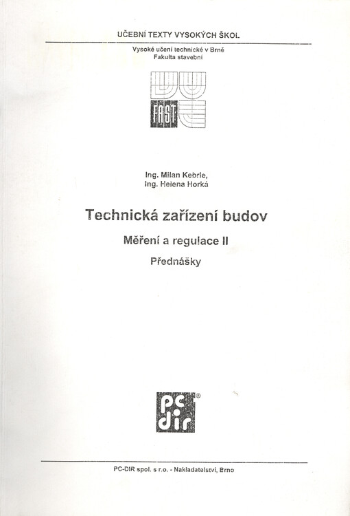 Technická zařízení budov : měření a regulace II : přednášky