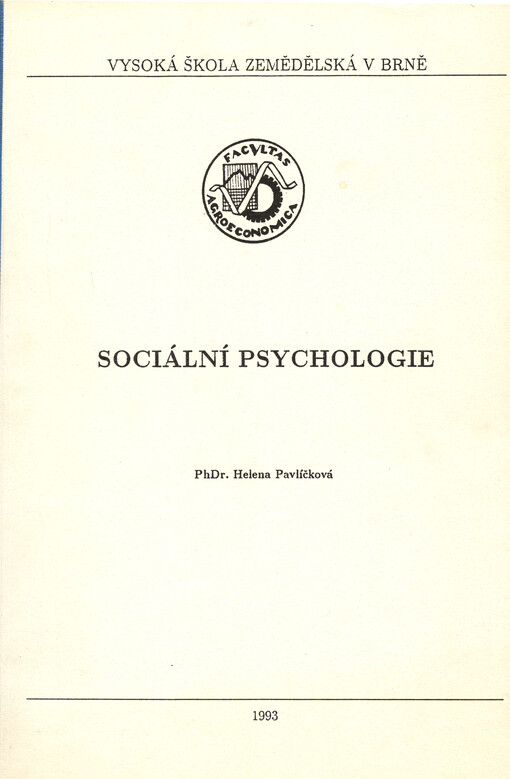 Sociální psychologie