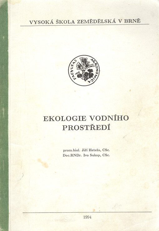 Ekologie vodního prostředí