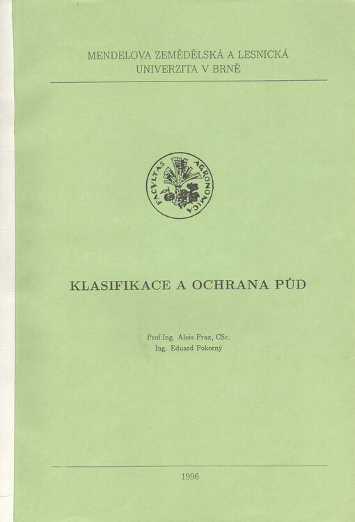 Klasifikace a ochrana půd