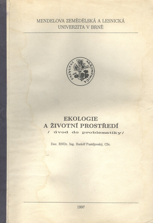 Ekologie a životní prostředí : (úvod do problematiky)