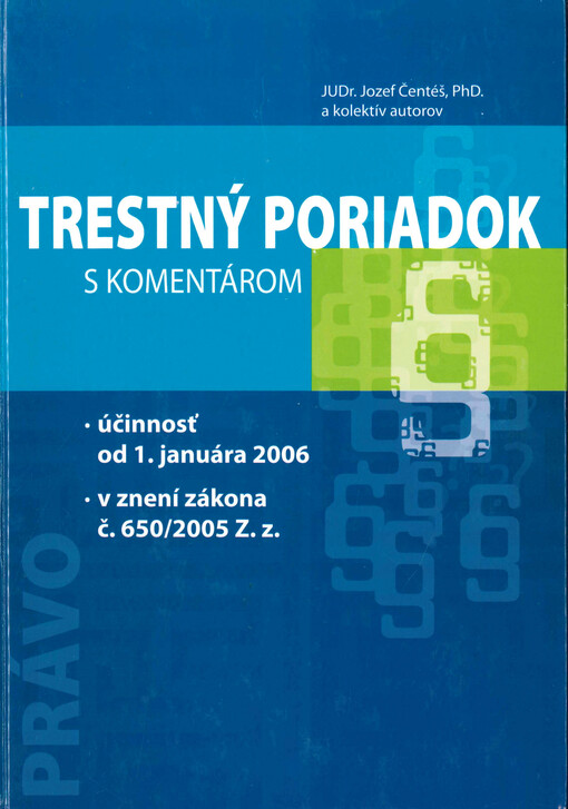 Trestný poriadok s komentárom