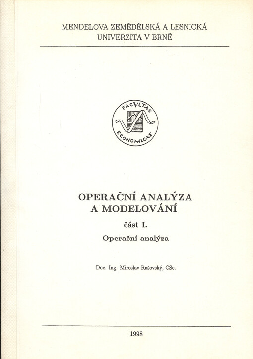 Operační analýza a modelování