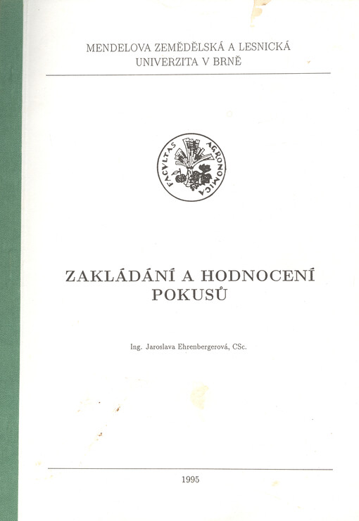 Zakládání a hodnocení pokusů
