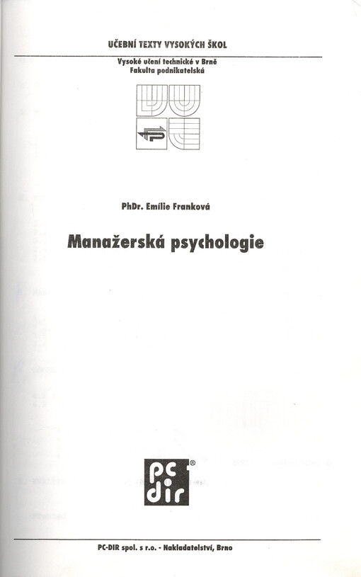 Manažerská psychologie