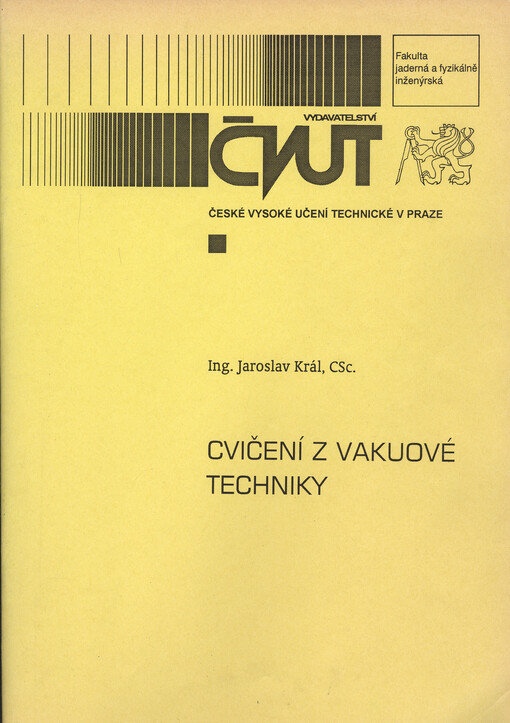 Cvičení z vakuové techniky