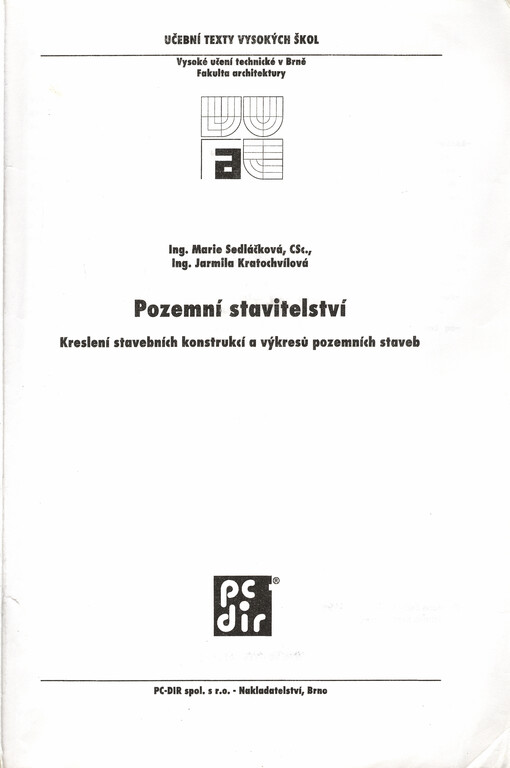 Pozemní stavitelství : kreslení stavebních konstrukcí a výkresů pozemních staveb