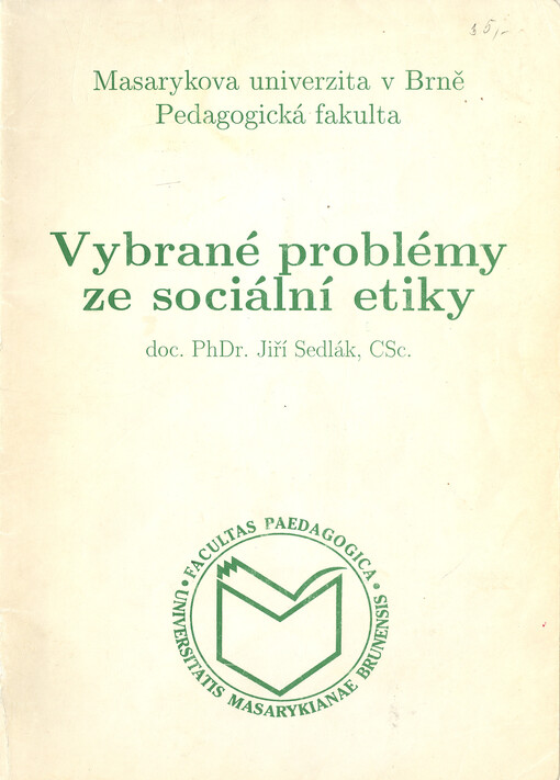 Vybrané problémy ze sociální etiky