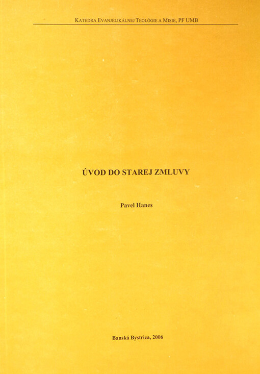 Úvod do Starej Zmluvy