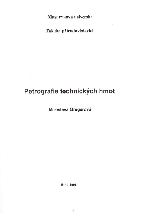 Petrografie technických hmot