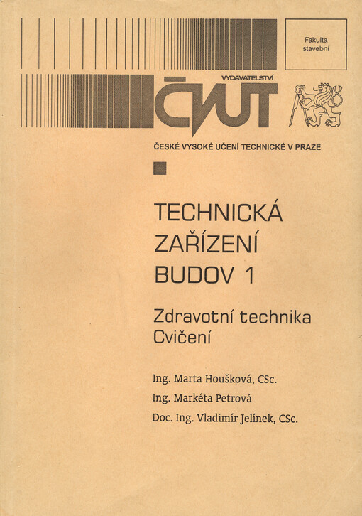 Technická zařízení budov 1 : zdravotní technika : cvičení