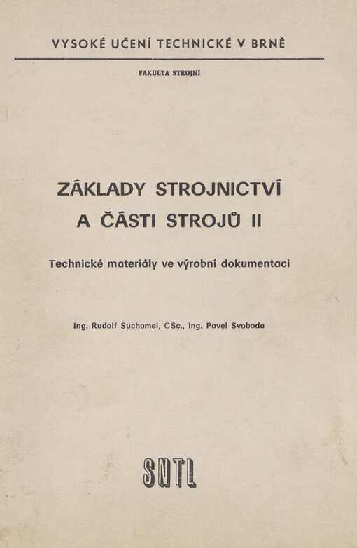Základy strojnictví a části strojů